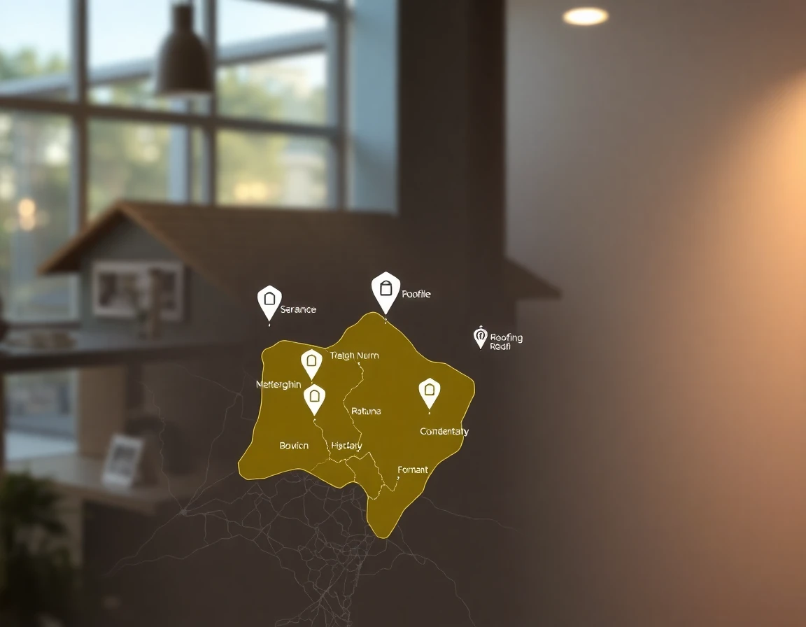 Roofing Service Areas Map